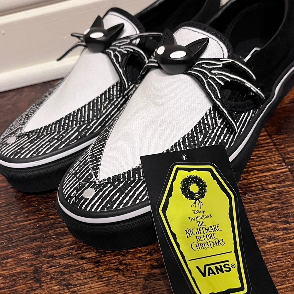 NWT Nightmare Before Christmas Jack Skellington Vans Slip On Womens Size 7 - Picture 5 of 8